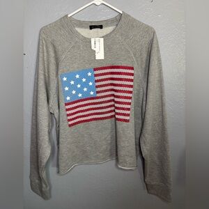 Zutter American sweatshirt women’s SZ Large. Rolled hem. Long sleeves. NWT.